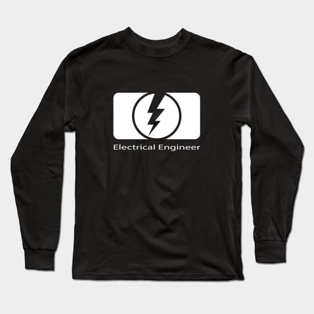 electrical engineer, electric engineering t, logo, design Long Sleeve T-Shirt by PrisDesign99